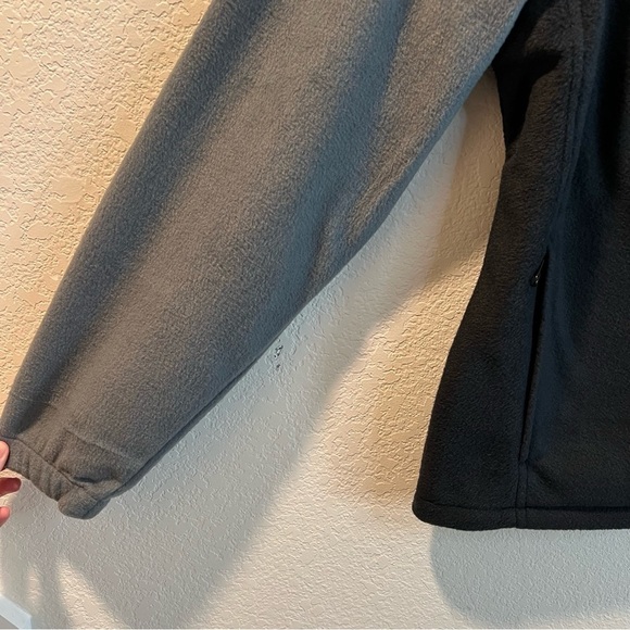 Men’s Columbia black and gray fleece zip up jacket size medium M - Picture 4 of 6